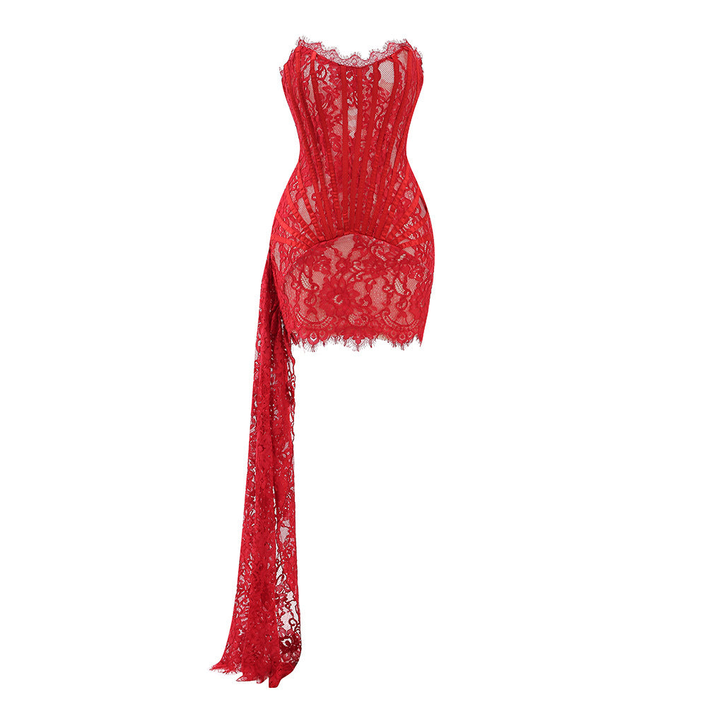 Aria Lace Corset Mini Dress