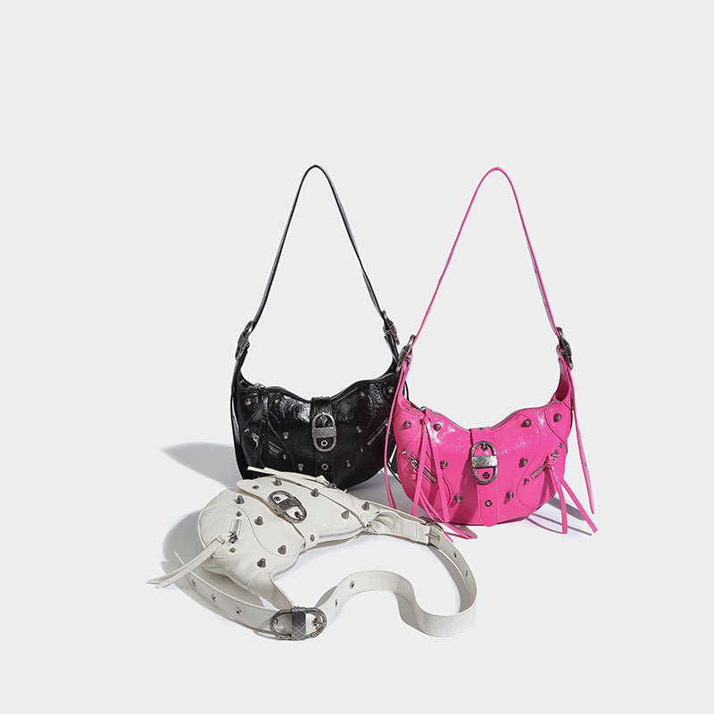 Delilah Lederhandtasche mit Schnalle