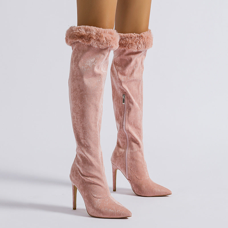 Fressia Fluff Over-the-knee Boots
