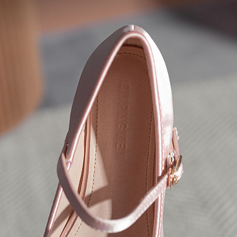 Ballerines en satin Jaborosa