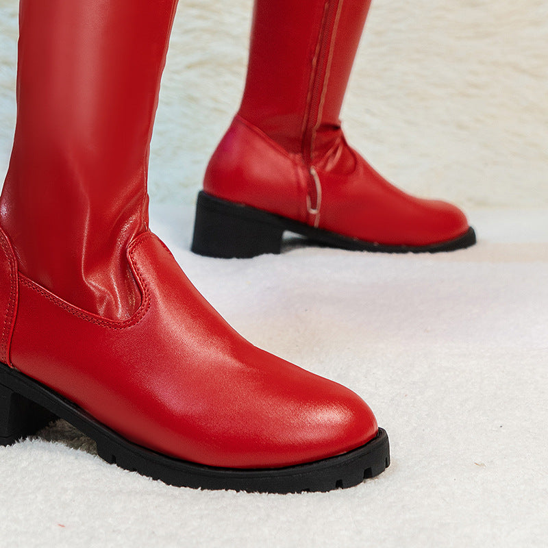 Diascia Leather Over-the-knee Boots