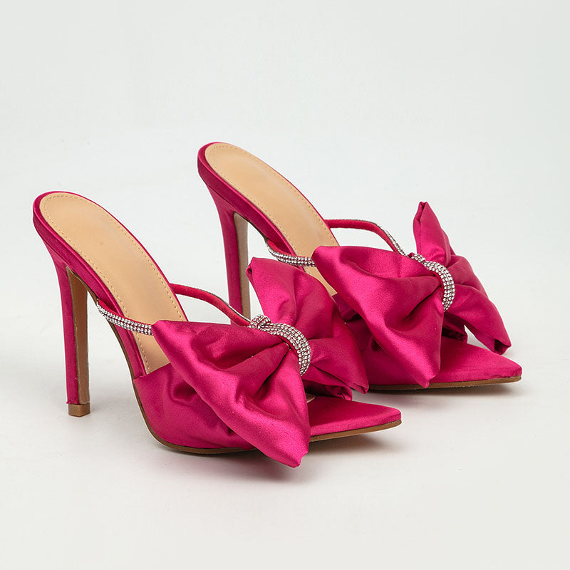 Sandales à strass roses