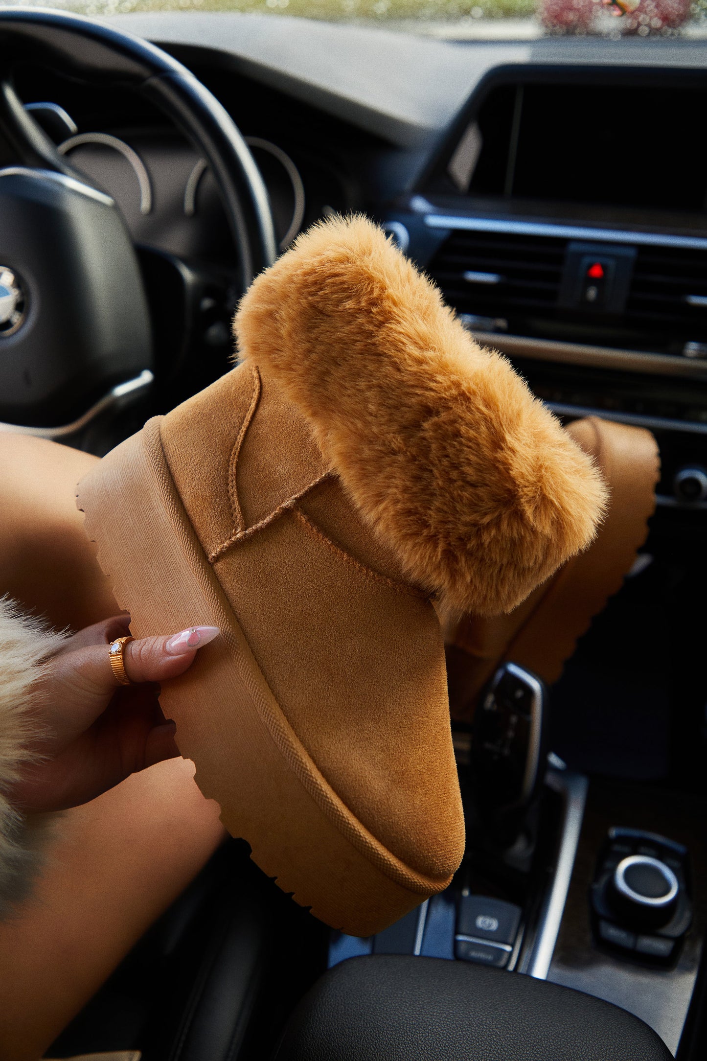 Bottes de neige en daim Daphné