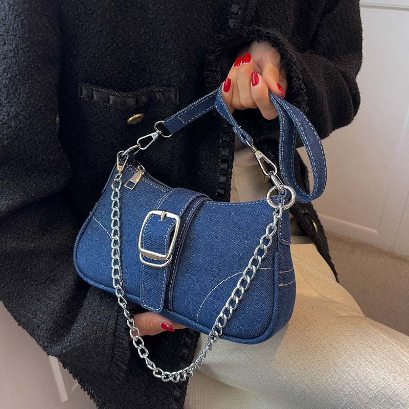 Sac bandoulière en jean Amaya