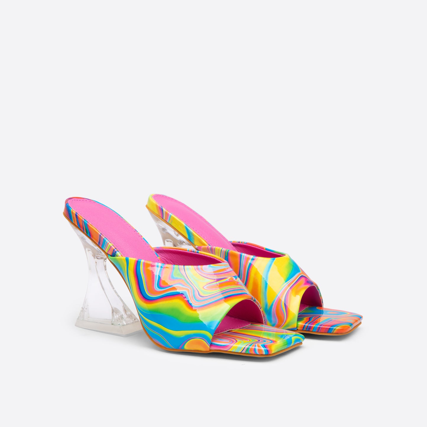 Daisy Colorful Painting Mules