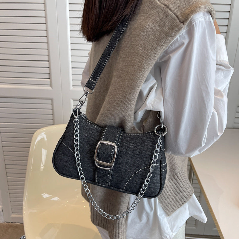 Sac bandoulière en jean Amaya