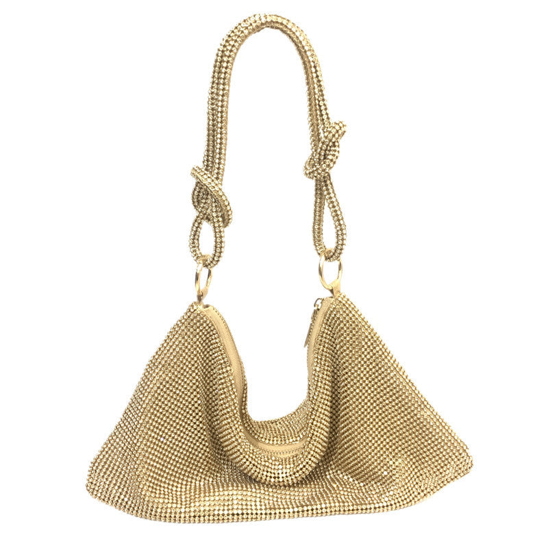 Kylie Hobo-Umhängetaschen mit glitzernden Strasssteinen