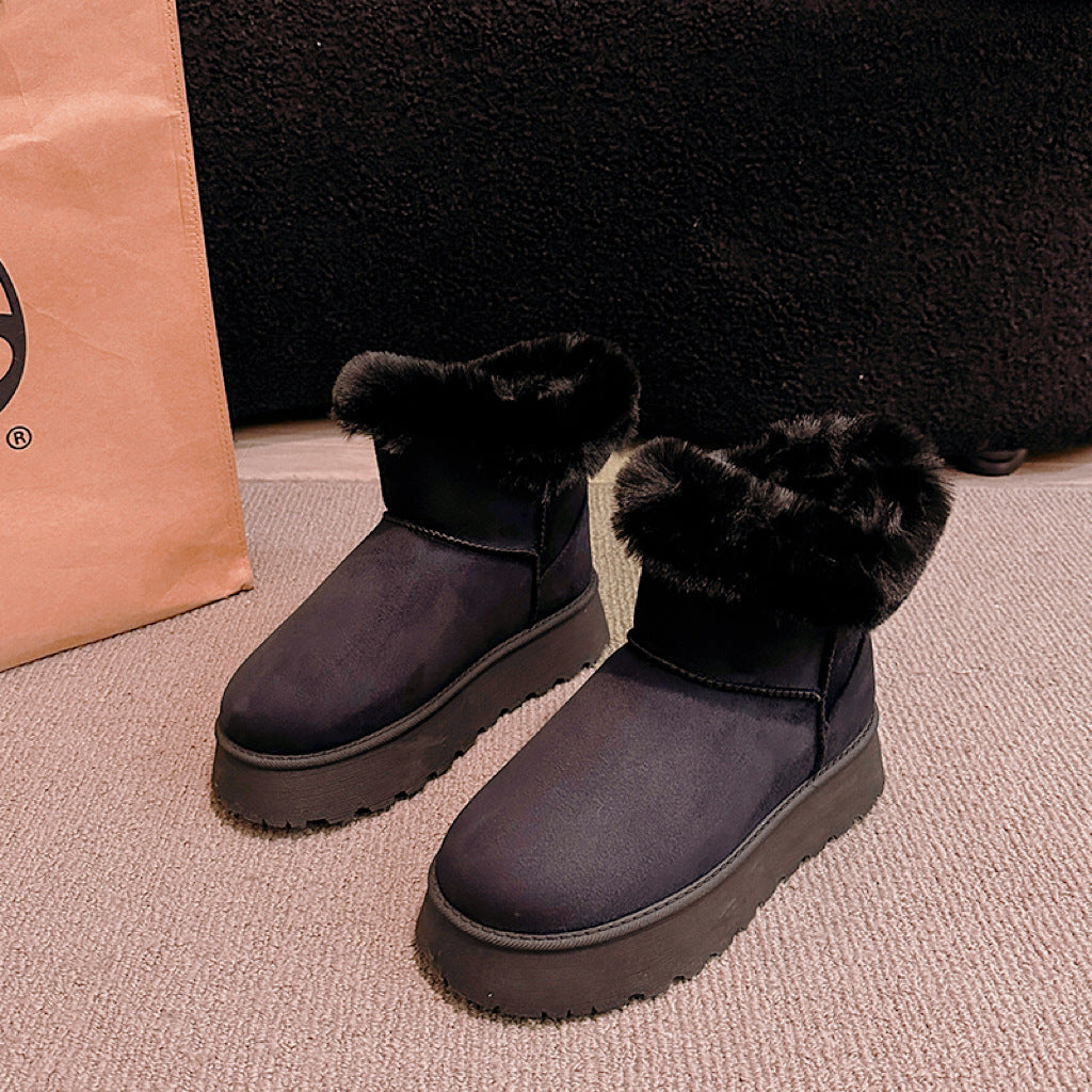 Bottes de neige en daim Daphné