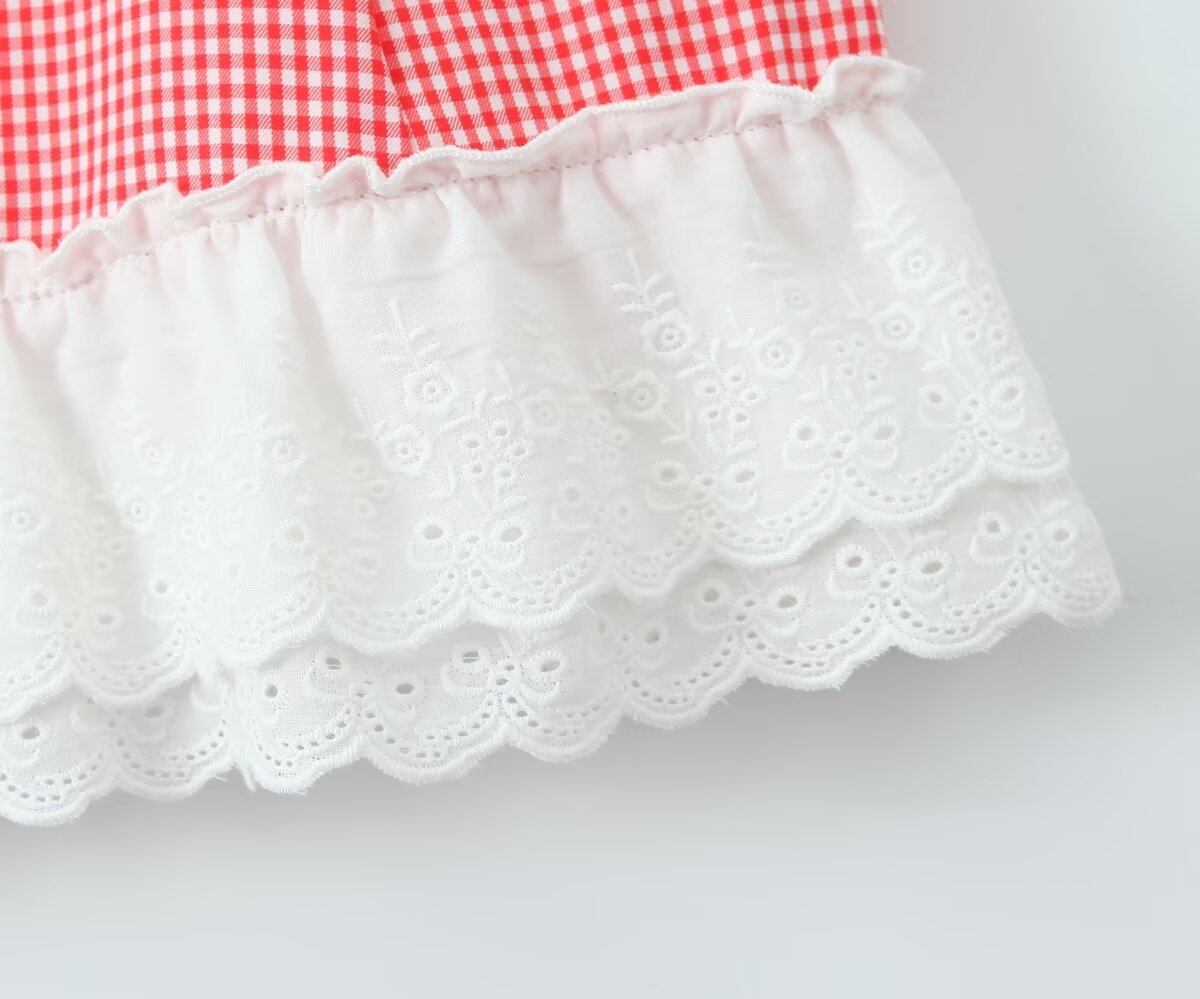 Luna Lace Petal A-Line Mini Dress