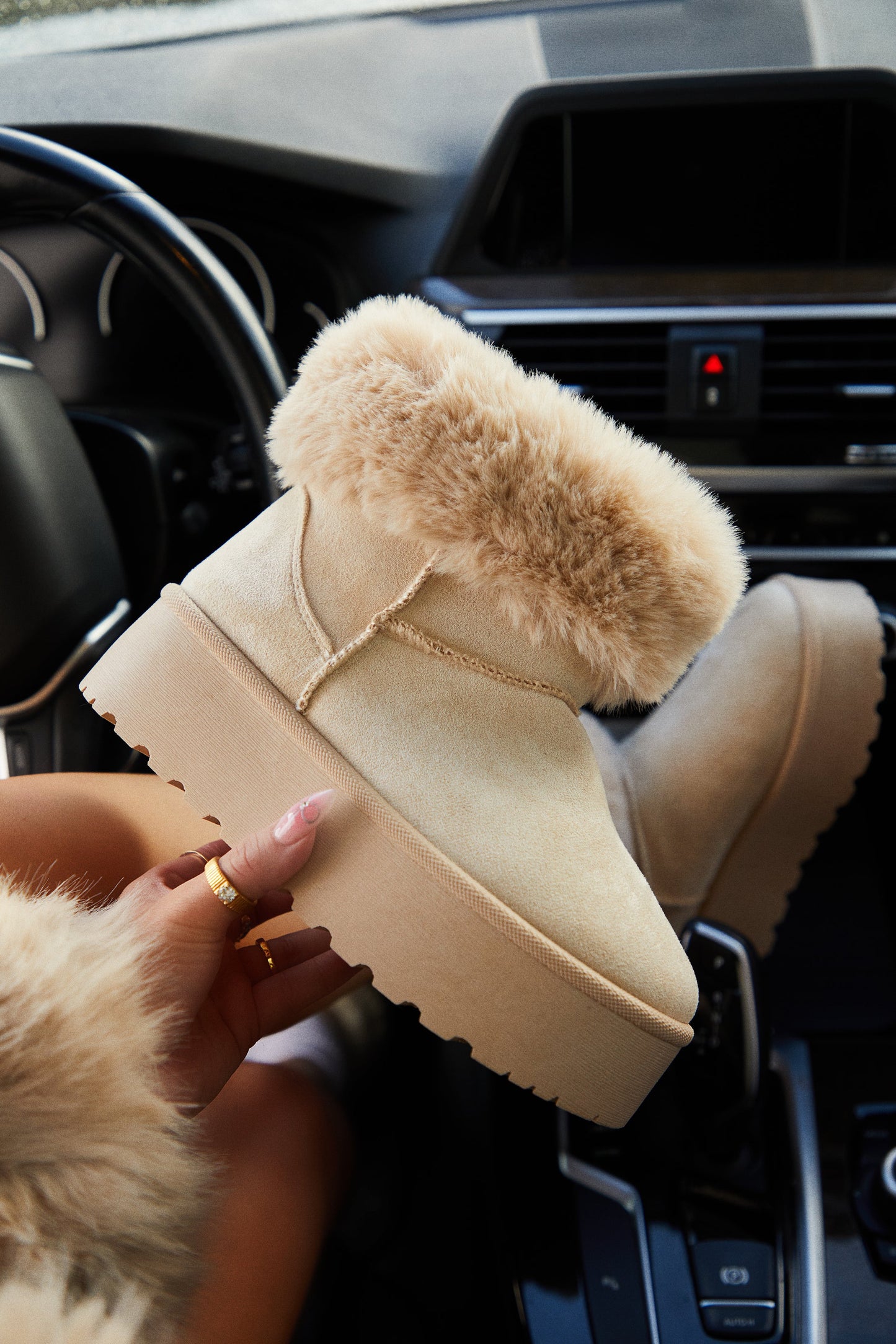 Bottes de neige en daim Daphné