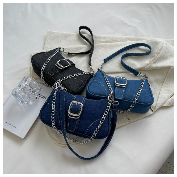 Sac bandoulière en jean Amaya