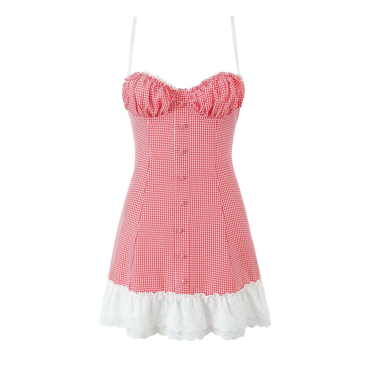 Luna Lace Petal A-Line Mini Dress