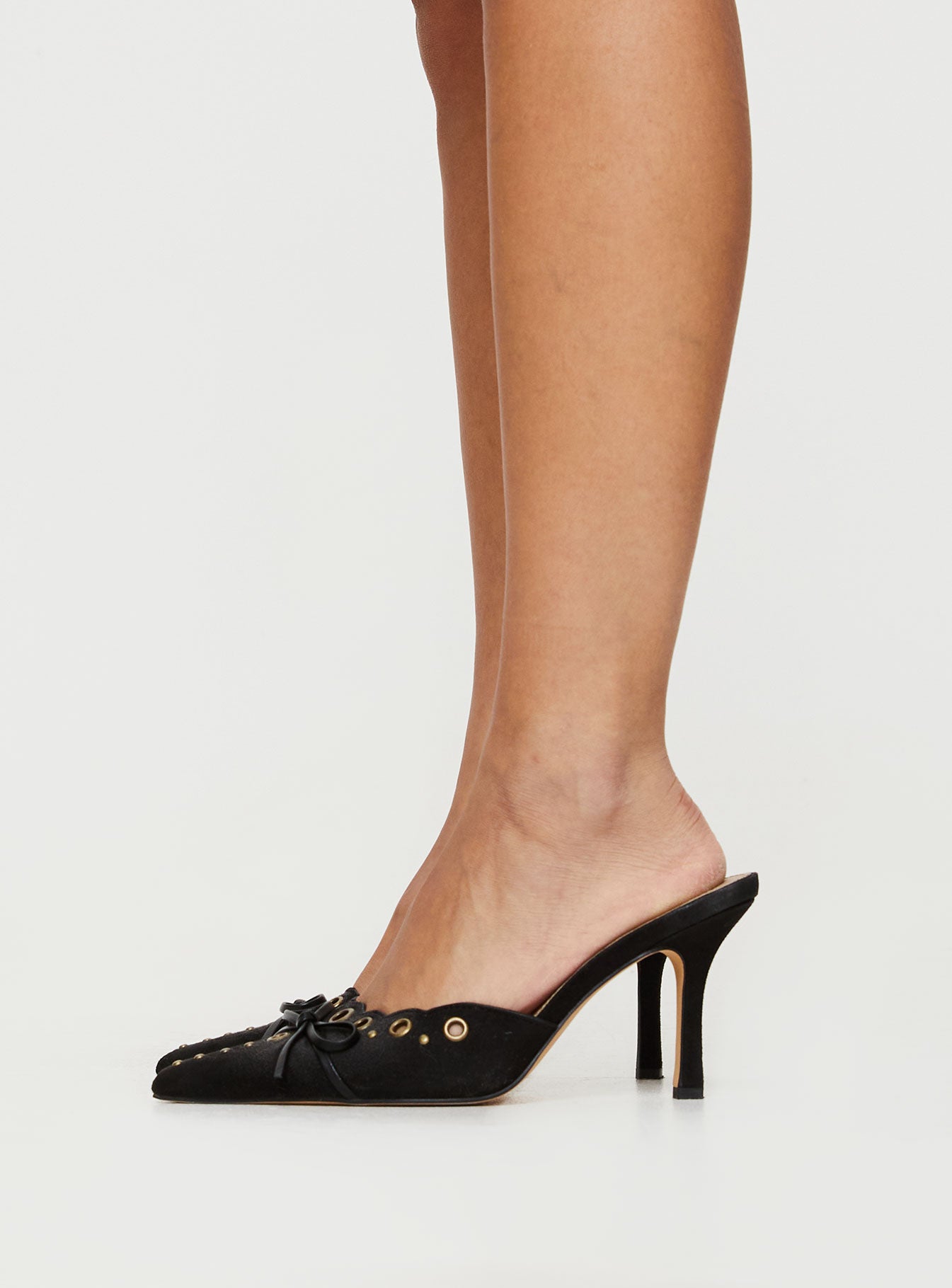 Daisy Bow-knot Pointed Toe Heels