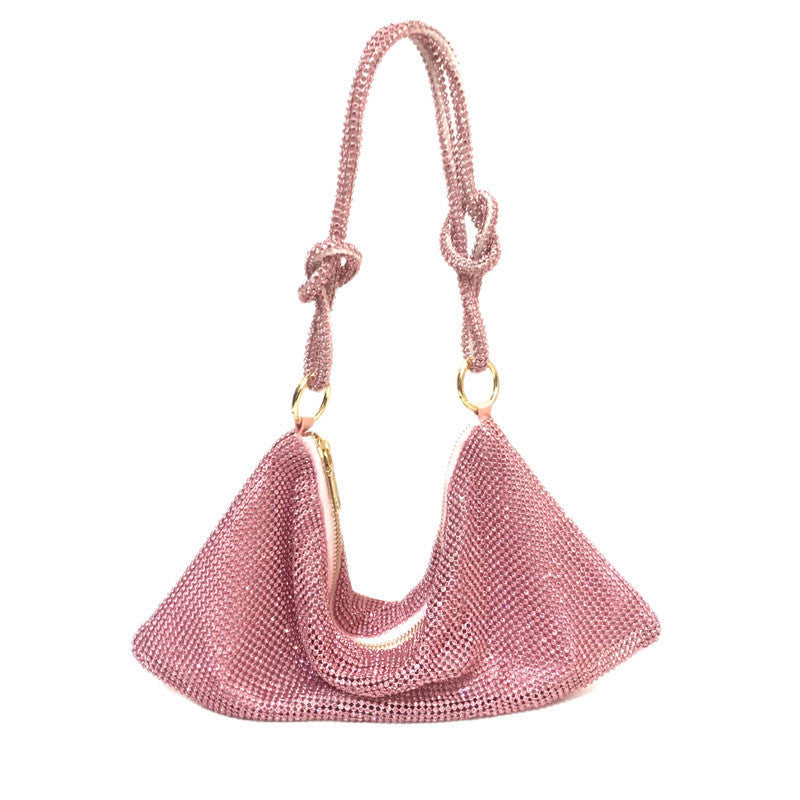 Kylie Hobo-Umhängetaschen mit glitzernden Strasssteinen