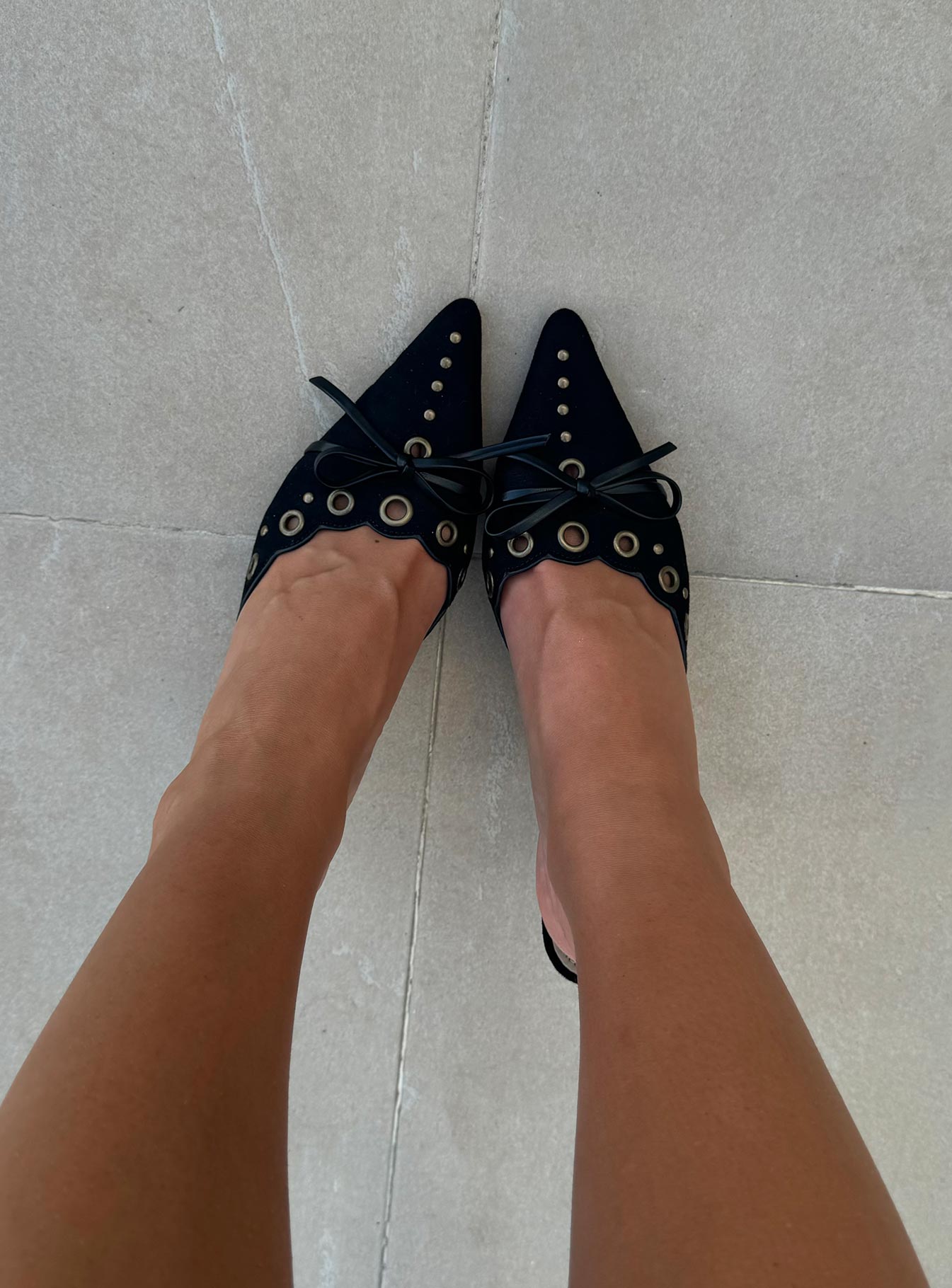 Daisy Bow-knot Pointed Toe Heels