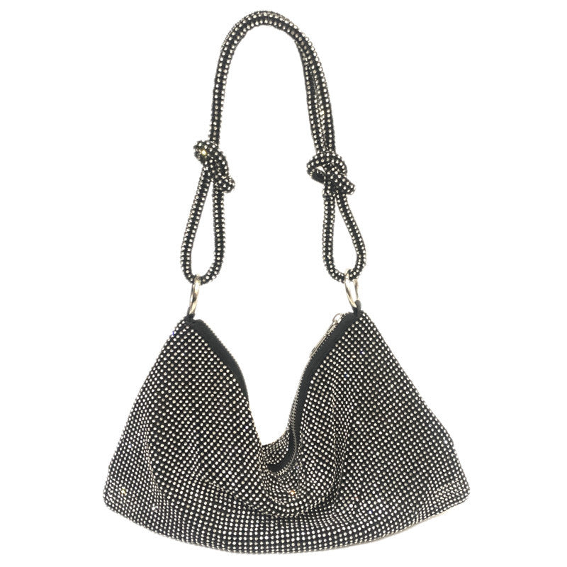 Kylie Hobo-Umhängetaschen mit glitzernden Strasssteinen