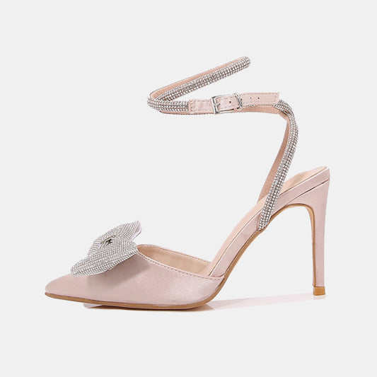 Viola Diamond Bow Riemchensandalen