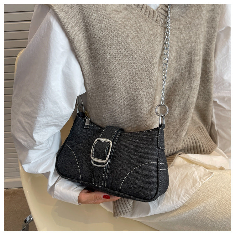Sac bandoulière en jean Amaya