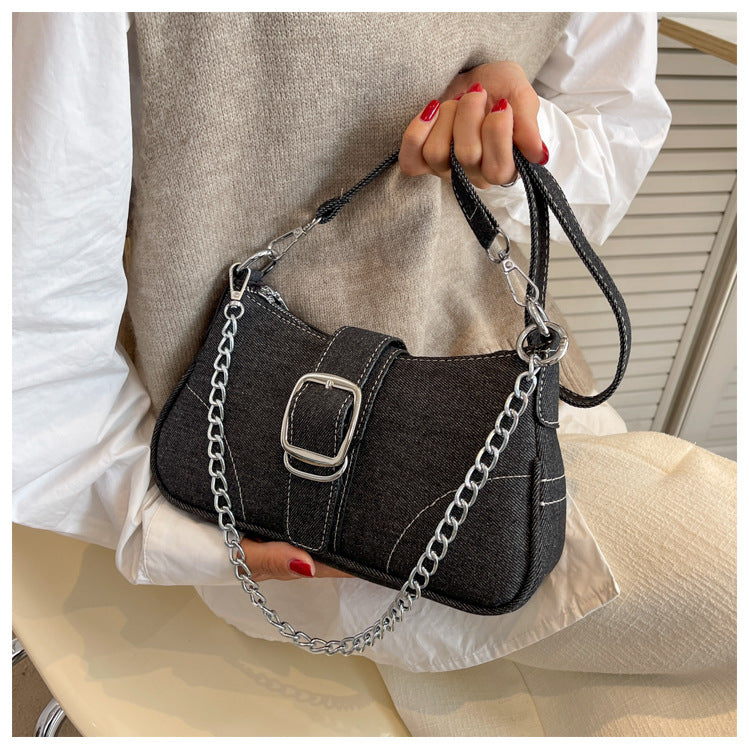 Sac bandoulière en jean Amaya