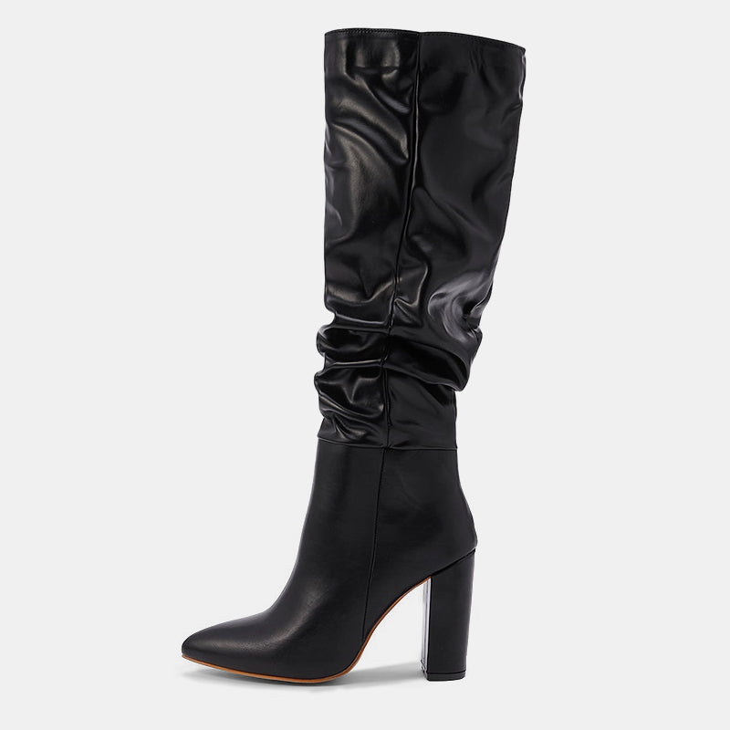 Wastaria Twisted Knee-high Boots