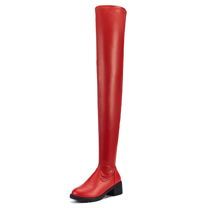 Diascia Leather Over-the-knee Boots