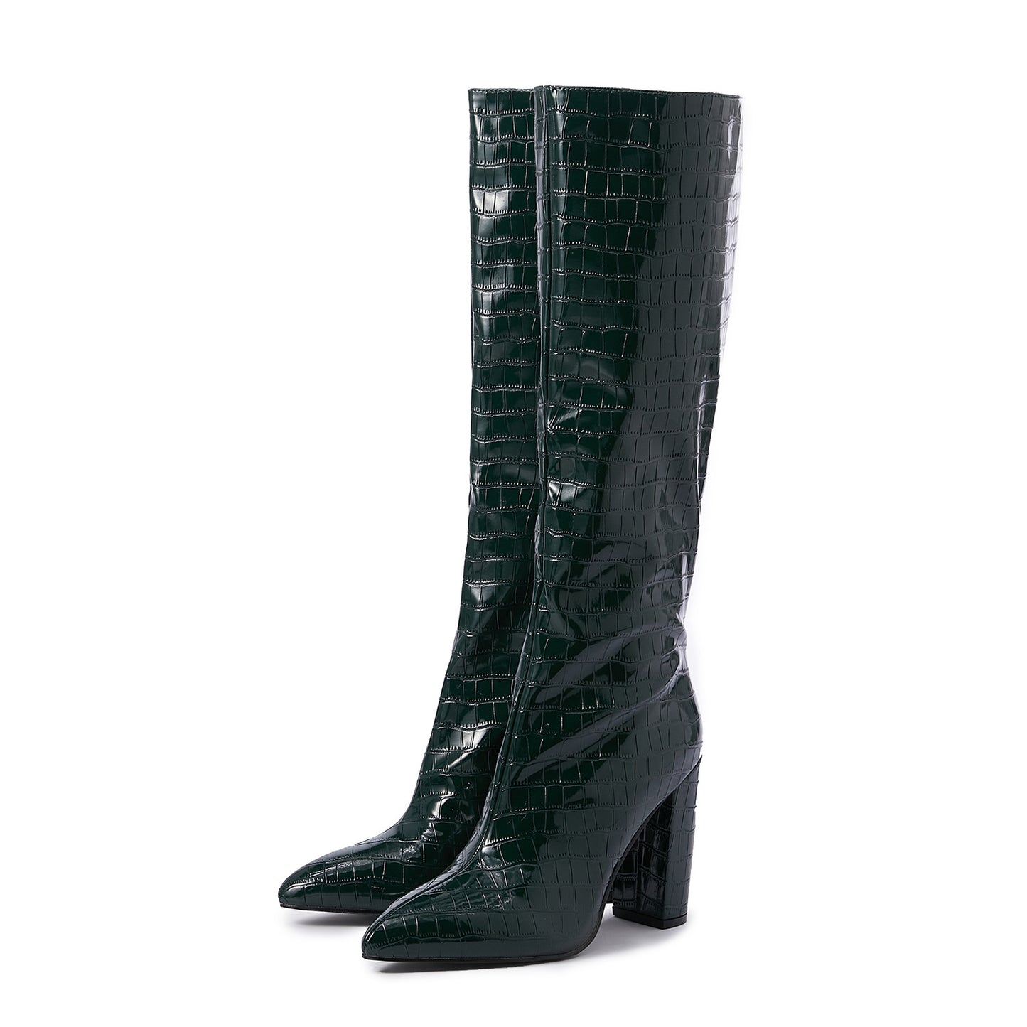 Cosmos Stone Pattern Knee-high Boots