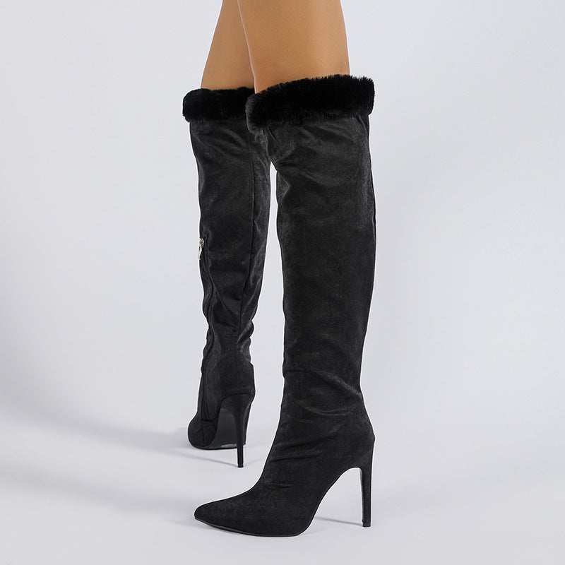 Fressia Fluff Over-the-knee Boots
