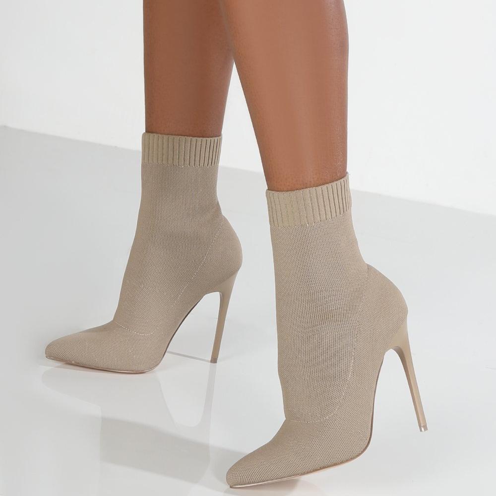 Eustoma Knit Over Knee Boots