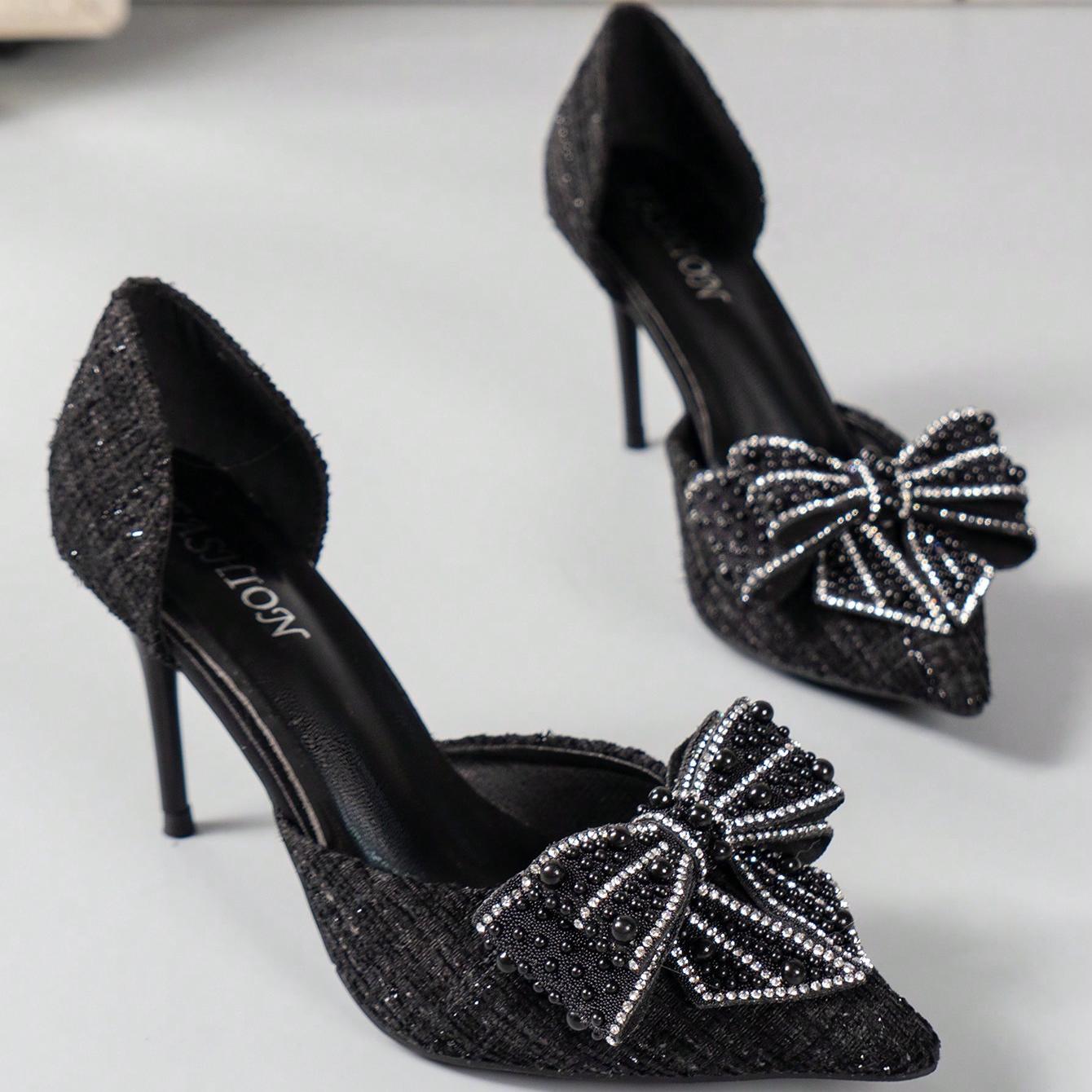 Lunaria Rhinestone Bow Pumps