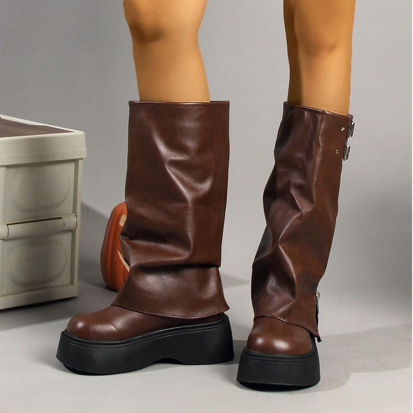 Bottes à plateforme Pansy