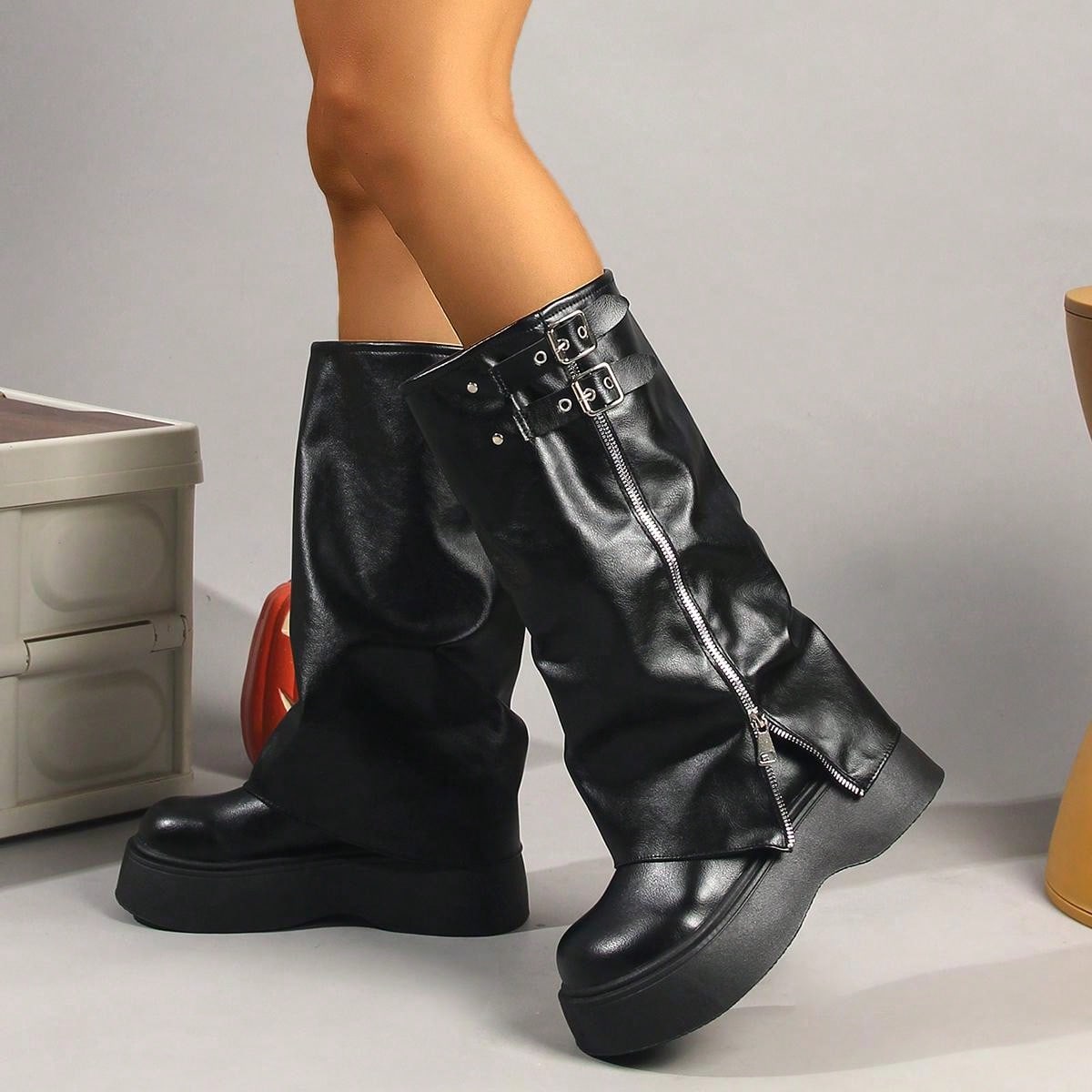 Bottes à plateforme Pansy