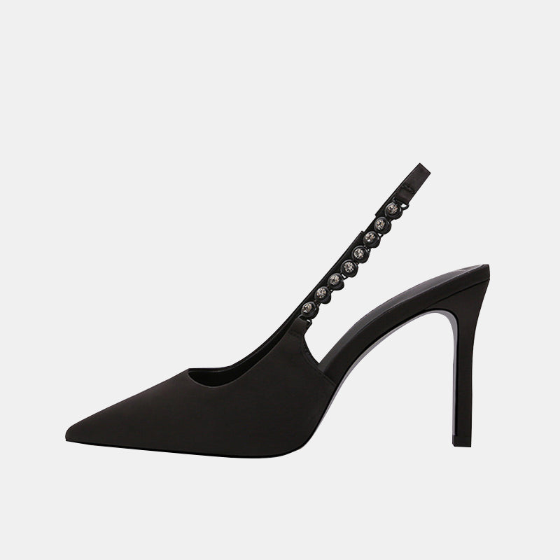 Hosta Stiletto-Pumps mit Strasskette