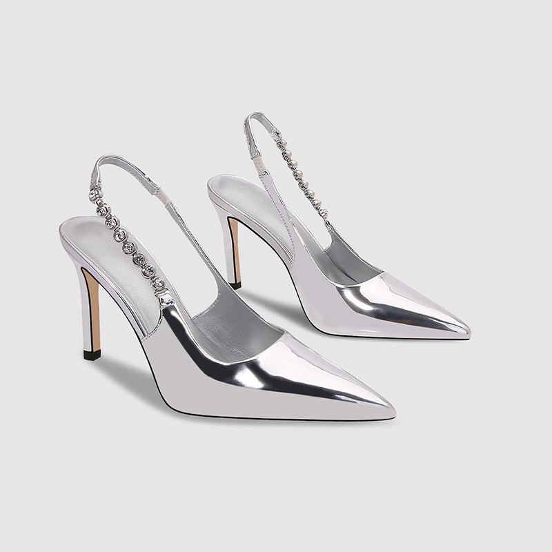 Hosta Stiletto-Pumps mit Strasskette