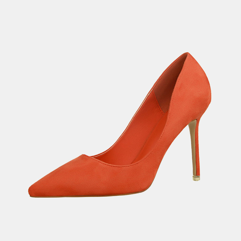 Escarpins à talons aiguilles en daim Pansy