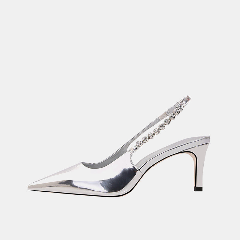 Hosta Stiletto-Pumps mit Strasskette