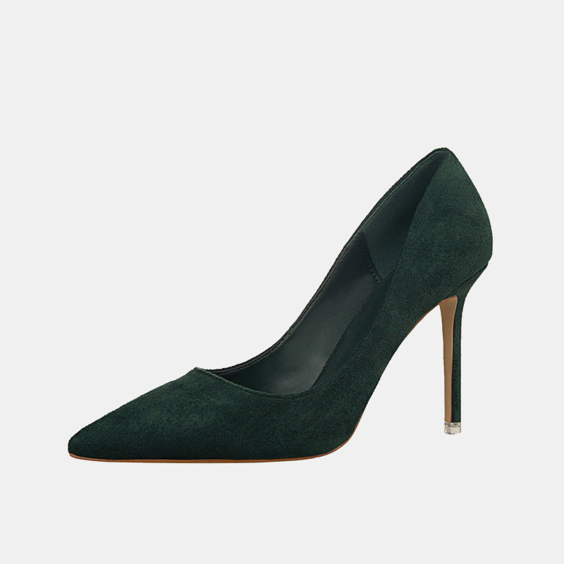 Escarpins à talons aiguilles en daim Pansy