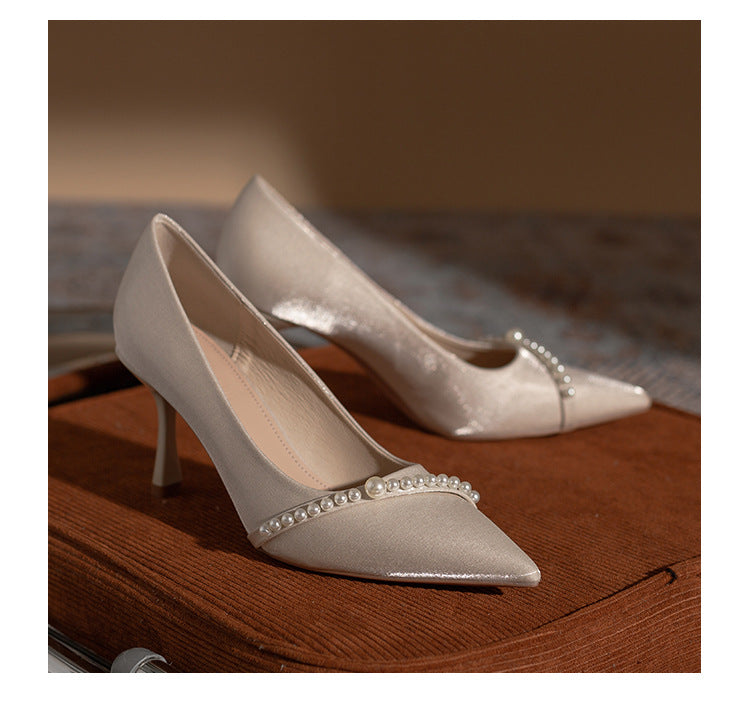 Mimosa Elegant Silk Pumps