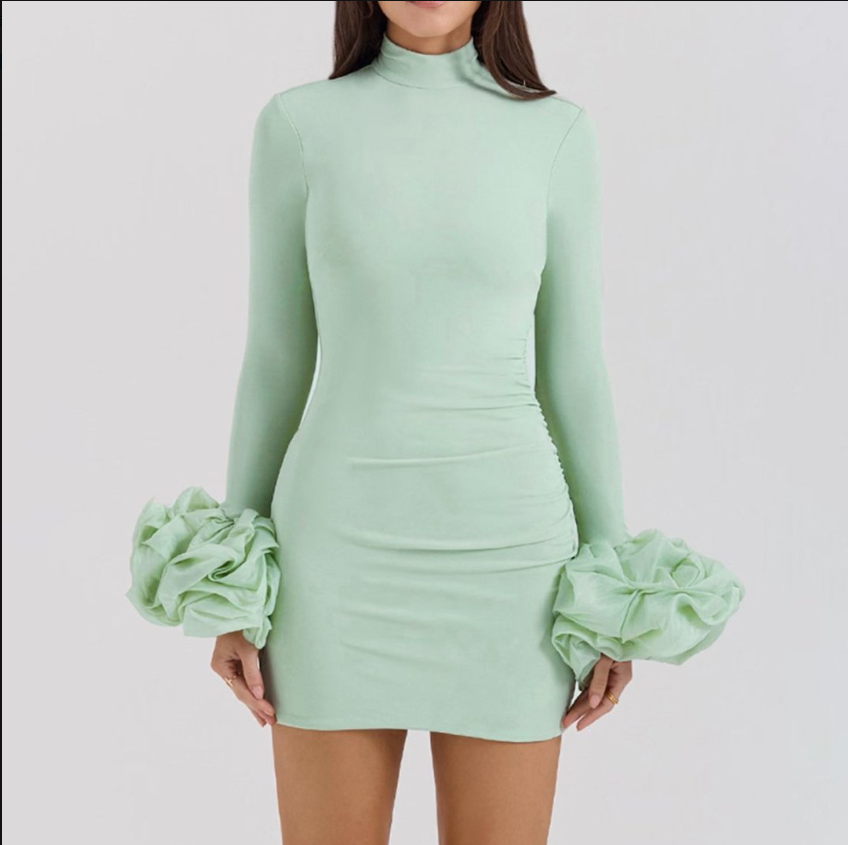 Celeste Mint Green Bodycon Dress