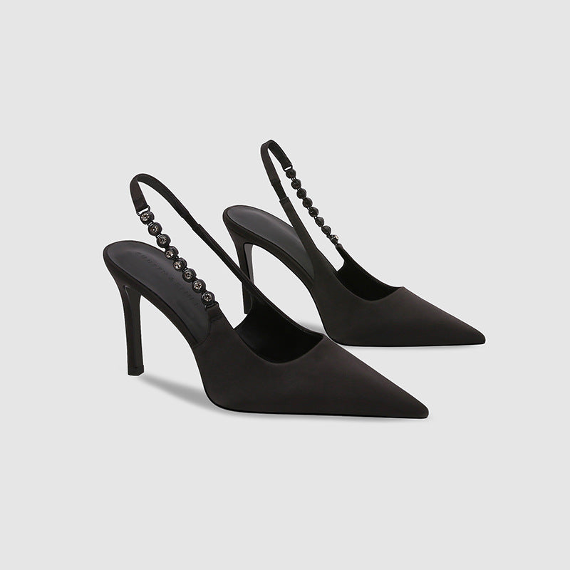 Hosta Stiletto-Pumps mit Strasskette