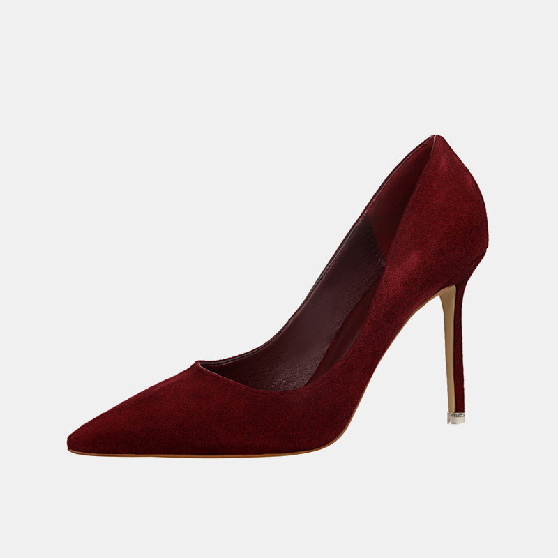 Escarpins à talons aiguilles en daim Pansy