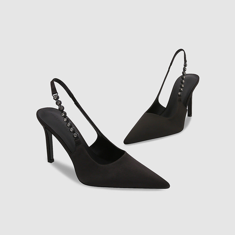 Hosta Stiletto-Pumps mit Strasskette