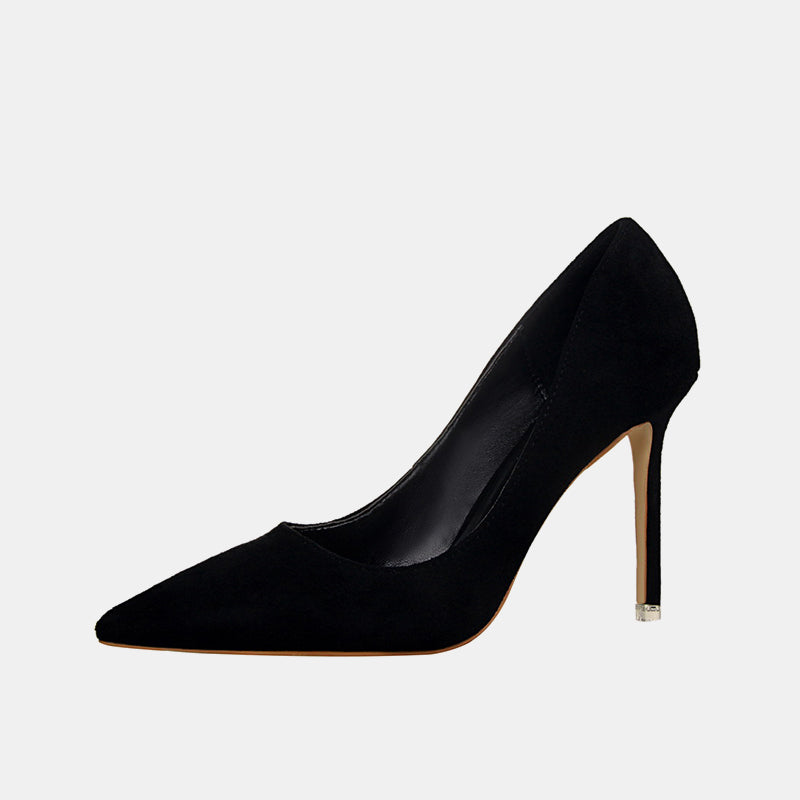 Escarpins à talons aiguilles en daim Pansy