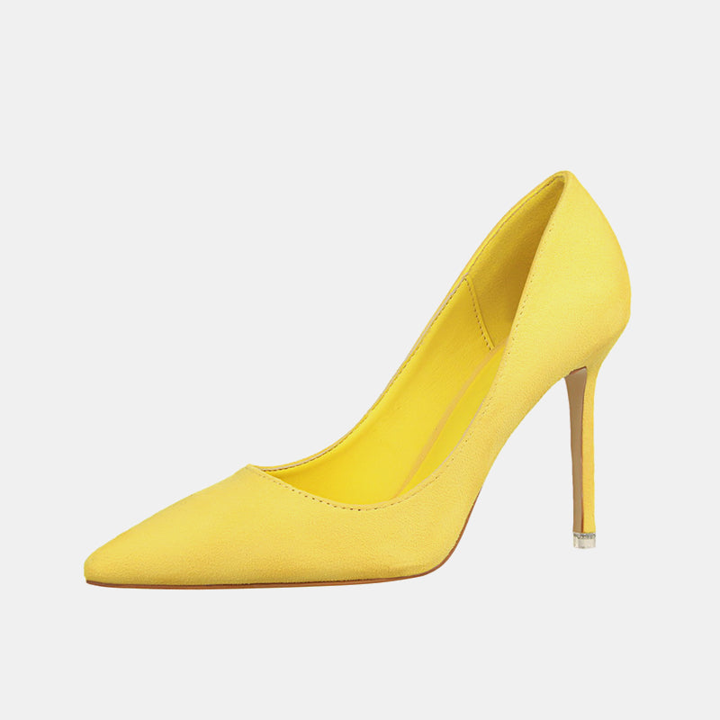Escarpins à talons aiguilles en daim Pansy