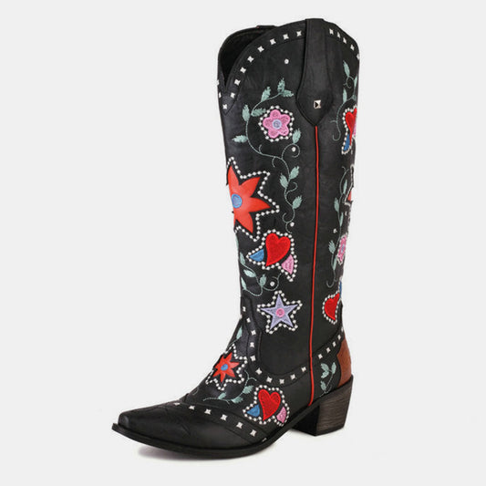 Matthiola Western-Cowboystiefel mit Nieten