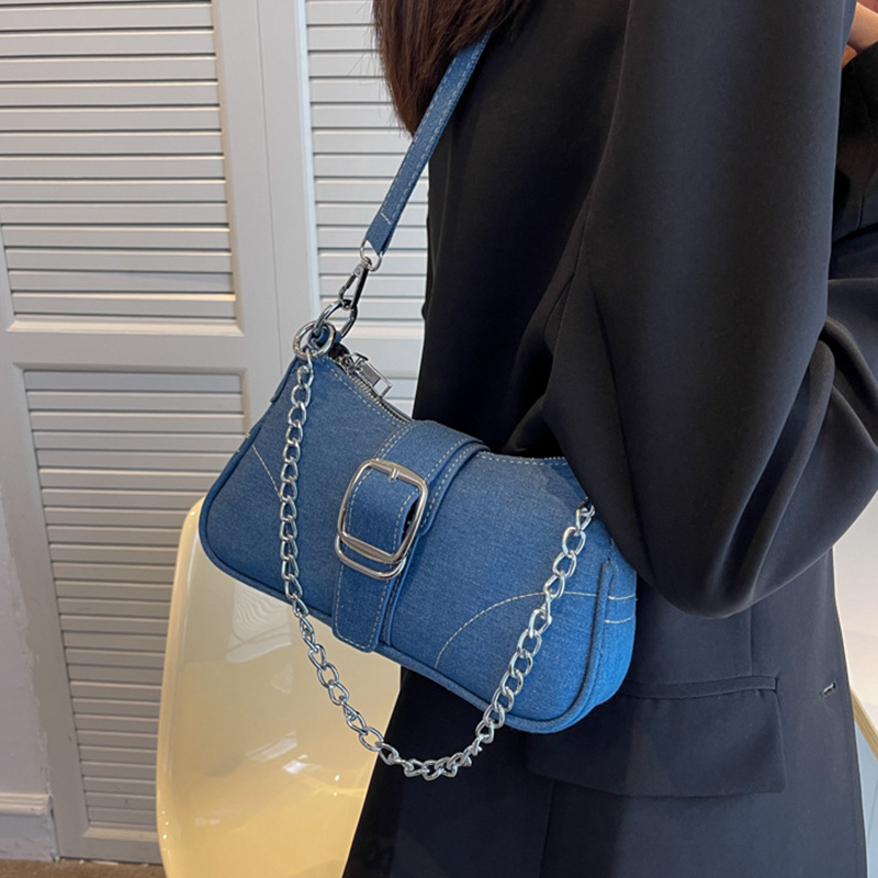 Sac bandoulière en jean Amaya