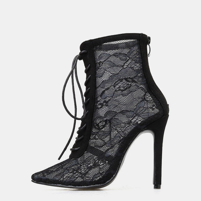 Bottines sexy en dentelle Canna