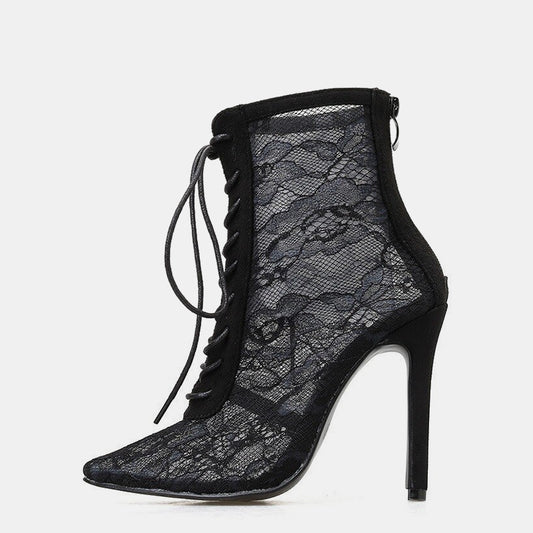 Bottines sexy en dentelle Canna