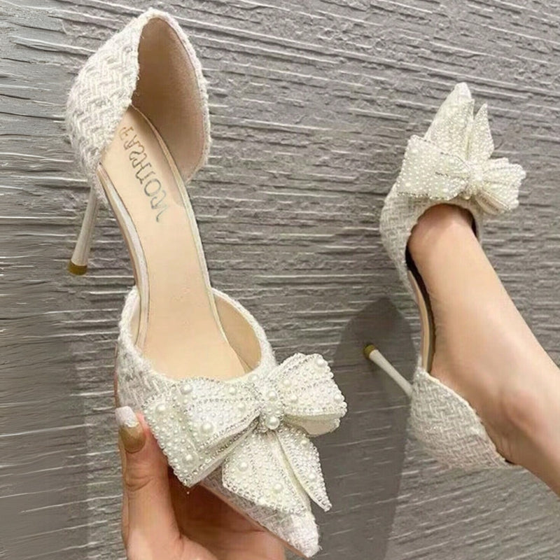Lunaria Rhinestone Bow Pumps