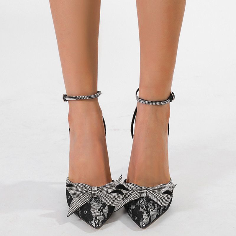 Snowflake Lace Bow-knot Sandals