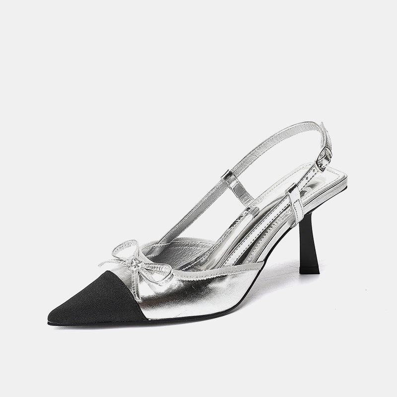 Marigold Bow Stiletto Pumps
